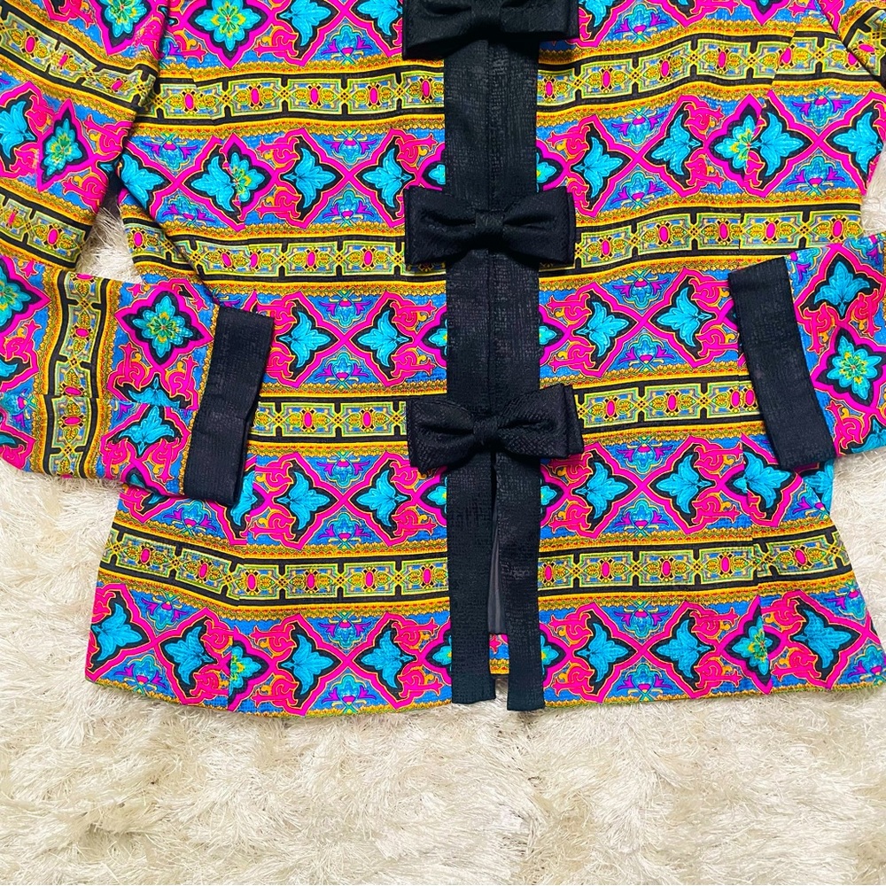 Adrianna Papell Silk Blazer - Picture 2 of 10